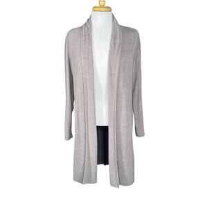 Barefoot Dreams Women’s Cozy Chic Ultra Lite Taupe Open Duster w/ Pockets Small